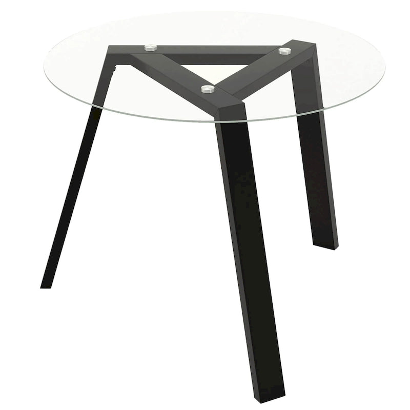 Costway 36 Round Glass Dining Table for 4 with Tempered Glass - See Details