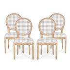 French Country Fabric Dining Chairs - NH419413