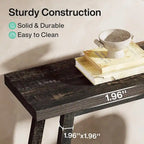 70.9 Inches Farmhouse Console Entryway Table 2 Tiers Narrow Long Behind Couch Sofa Table