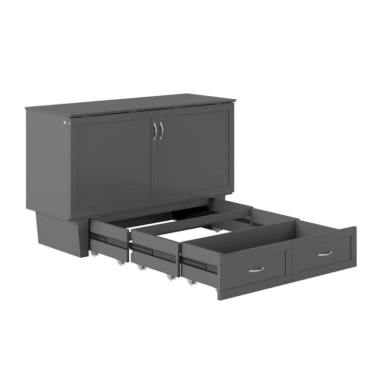 Chelsea Queen Murphy Bed Chest with Mattress