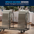 Plastic Folding Chair - 10 Pack 650LB Weight Capacity - Event Chair