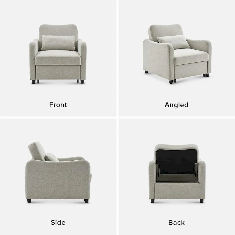 Mopio Sophie 4-in-1 Convertible Sleeper Chair Bed