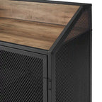 Middlebrook Pierpont Industrial Mesh Bar Cabinet