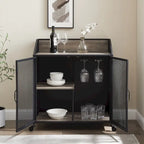 Middlebrook Pierpont Industrial Mesh Bar Cabinet
