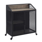 Middlebrook Pierpont Industrial Mesh Bar Cabinet