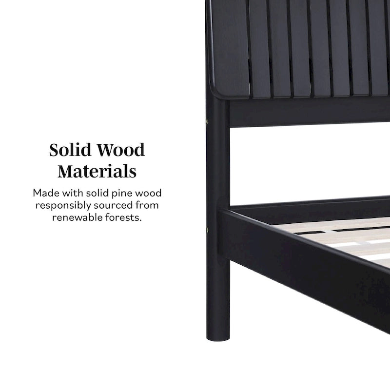 Middlebrook Designs Slatted Headboard Modern King Bed