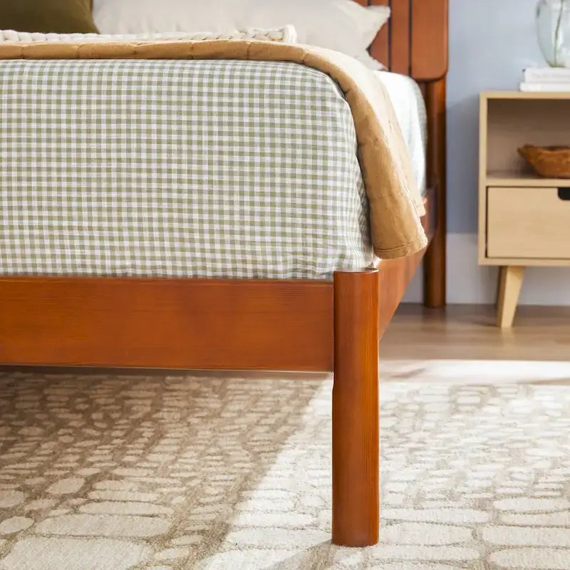 Middlebrook Designs Slatted Headboard Modern King Bed
