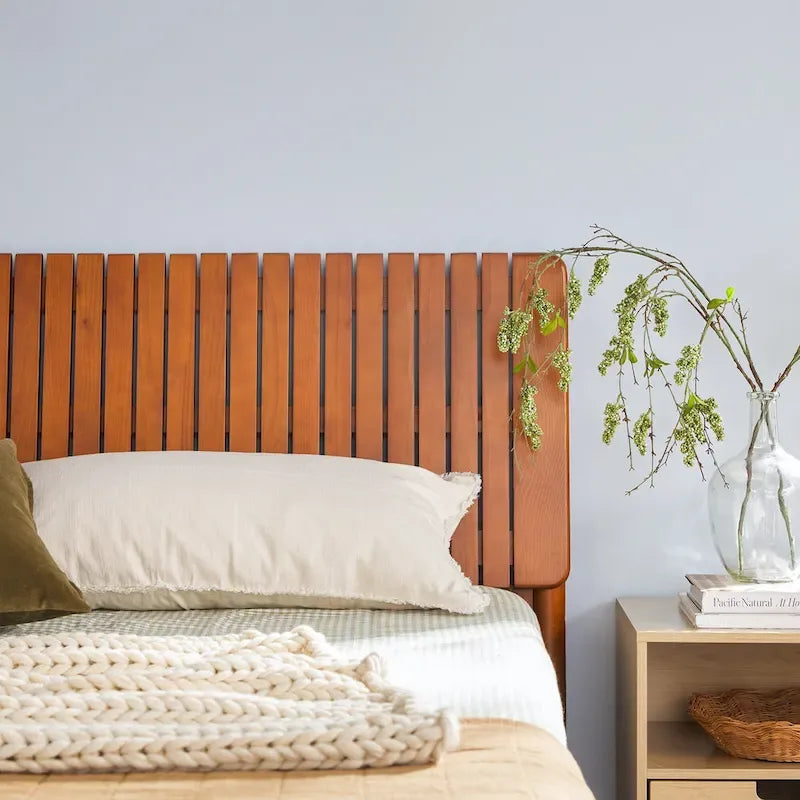 Middlebrook Designs Slatted Headboard Modern King Bed
