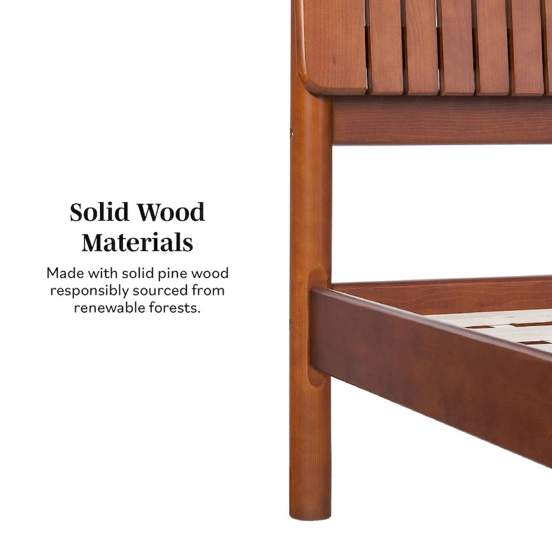 Middlebrook Designs Slatted Headboard Modern King Bed