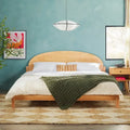 Middlebrook Designs Arched Headboard Solid Pine King Bed