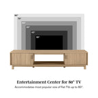 Middlebrook Designs Modern 70-inch Fluted-Door TV Stand