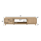 Middlebrook Designs Modern 70-inch Fluted-Door TV Stand