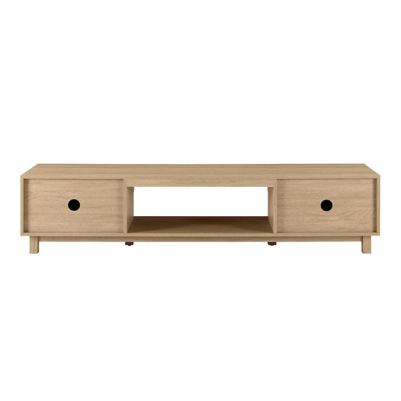 Middlebrook Designs Modern 70-inch Fluted-Door TV Stand