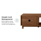 Middlebrook Designs Modern 70-inch Fluted-Door TV Stand