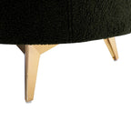 Teddy Fabric Storage Bench with Metal Legs, Multi-Functional Rectangular Storage Sofa Stool