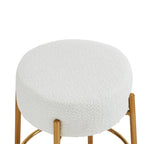 Beige+Gold Modern 20 Barstools (Set of 2)