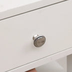 Modern Minimalist Wooden Shoe Rack with 2 Drawer, 4 Layer Shoe Cabinet for Entryway