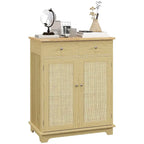 Modern Kitchen Storage Cabinet, Coffee Bar Cabinet with 2 Drawers, Doors and Adjustable Shelf