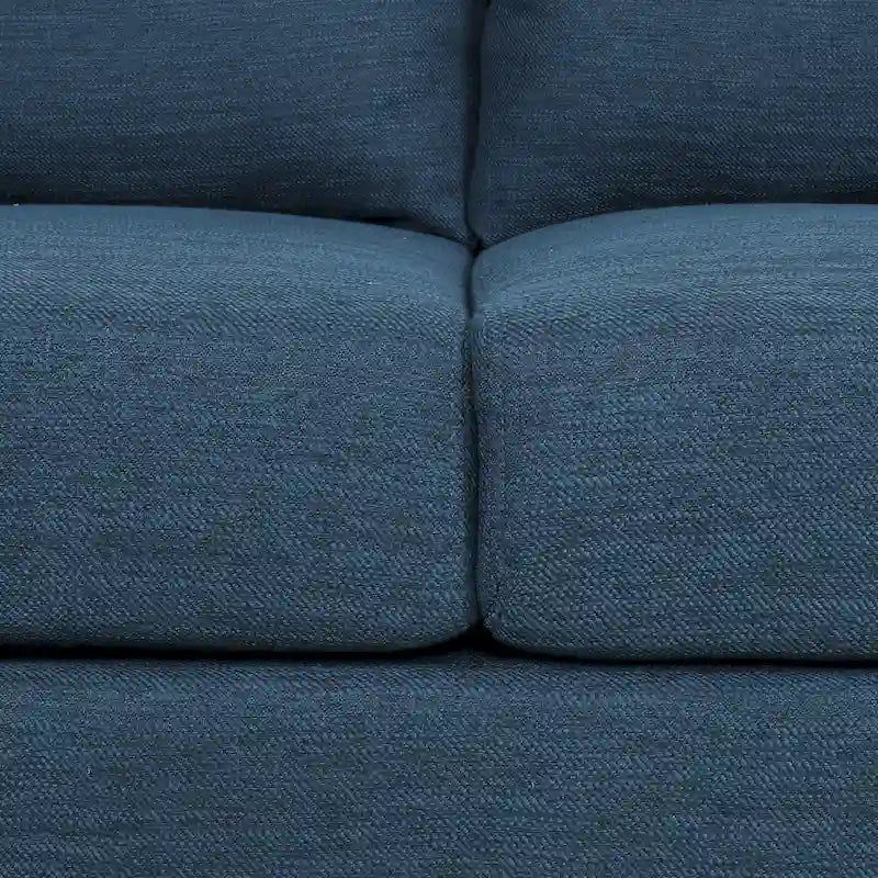 Modern 76.5  3-Seater Sofa with Birchwood Legs and Pillows