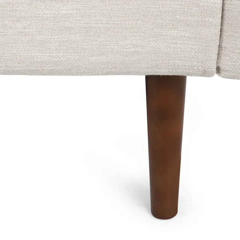 Modern 76.5  3-Seater Sofa with Birchwood Legs and Pillows