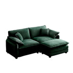 DIY Customization Corduroy Upholstered Armless Modular Sectional Sofa