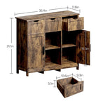 Storage Cabinets,Wooden Floor Cabinet,with Drawers and Shelves Storage Cabinets,Accent Cabinet for Living Room,Bedroom,Bathroom
