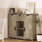 Storage Cabinets,Wooden Floor Cabinet,with Drawers and Shelves Storage Cabinets,Accent Cabinet for Living Room,Bedroom,Bathroom
