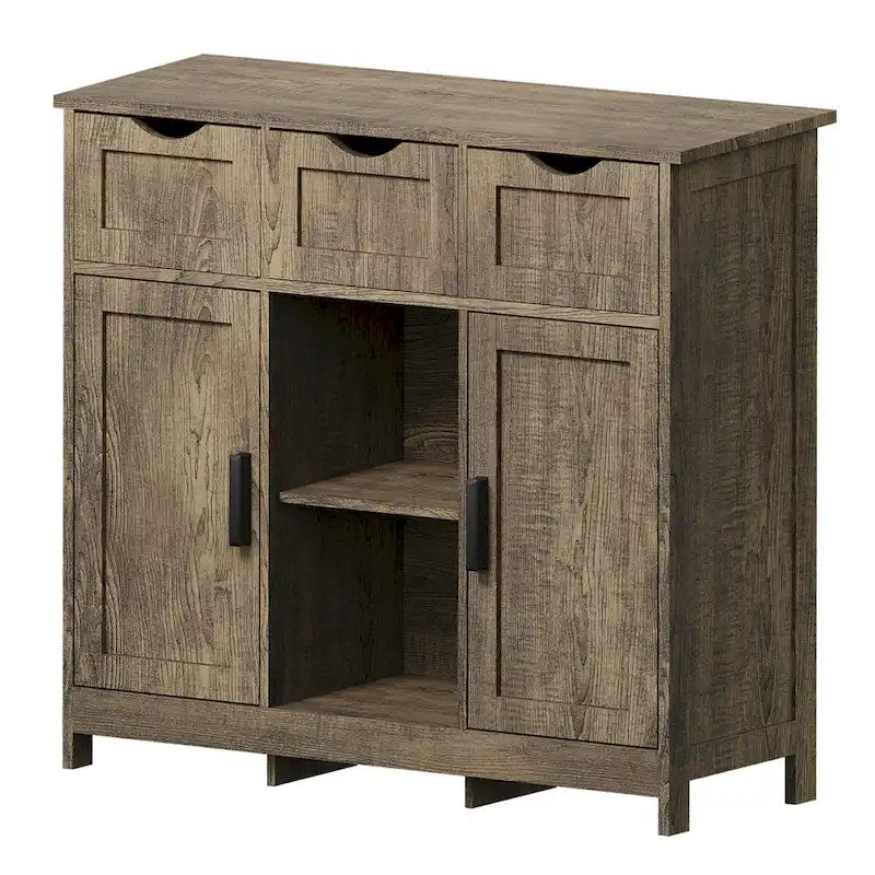 Storage Cabinets,Wooden Floor Cabinet,with Drawers and Shelves Storage Cabinets,Accent Cabinet for Living Room,Bedroom,Bathroom