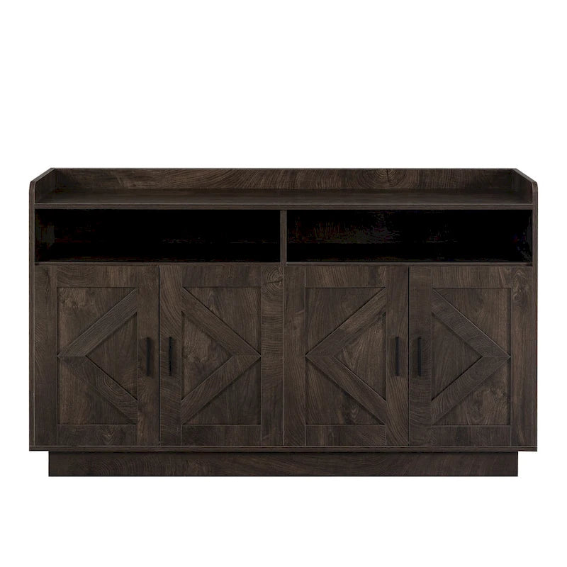 Dresser Cabinet,Buffet Sideboard Storage Cabinet,Buffet Server Console Tablestorge Cabinetsolid,Shaped Door Panels,Metal Handle