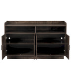 Dresser Cabinet,Buffet Sideboard Storage Cabinet,Buffet Server Console Tablestorge Cabinetsolid,Shaped Door Panels,Metal Handle