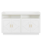 Dresser Cabinet,Buffet Sideboard Storage Cabinet,Buffet Server Console Tablestorge Cabinetsolid,Shaped Door Panels,Metal Handle