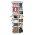 Rotating Shoe Rack Tower,7-Tier Shoe Rack,Free Standing 360Revolving Shoe Organizer,High Bottom Design,Fits 28 Pairs of Shoes