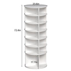 Rotating Shoe Rack Tower,7-Tier Shoe Rack,Free Standing 360Revolving Shoe Organizer,High Bottom Design,Fits 28 Pairs of Shoes