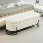 Storage Ottoman,Bedroom End Bench,Upholstered Fabric Storage Ottoman