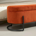 Storage Ottoman,Bedroom End Bench,Upholstered Fabric Storage Ottoman