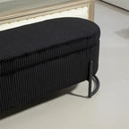 Storage Ottoman,Bedroom End Bench,Upholstered Fabric Storage Ottoman