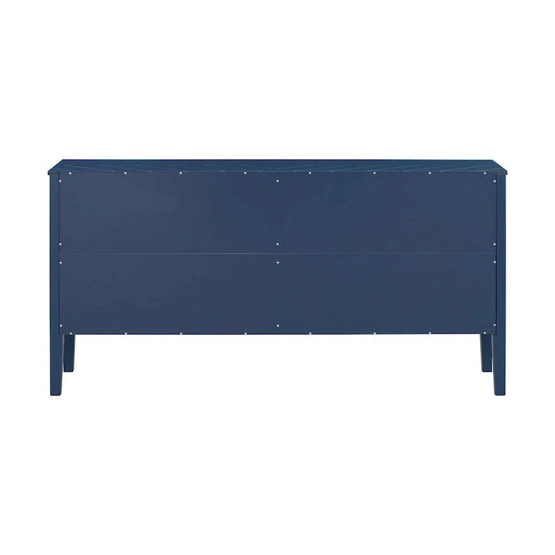 Four-Door Sideboard with Geometric Line Patterns
