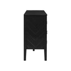 Four-Door Sideboard with Geometric Line Patterns
