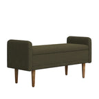 linen Fabric Storage Stool