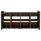 Shoe Rack, Eight Shoe Capacity, Carbon Espresso / Mahogany Finish