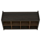 Shoe Rack, Eight Shoe Capacity, Carbon Espresso / Mahogany Finish