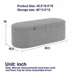 Upholstered Boucle Sherpa Storage Bench