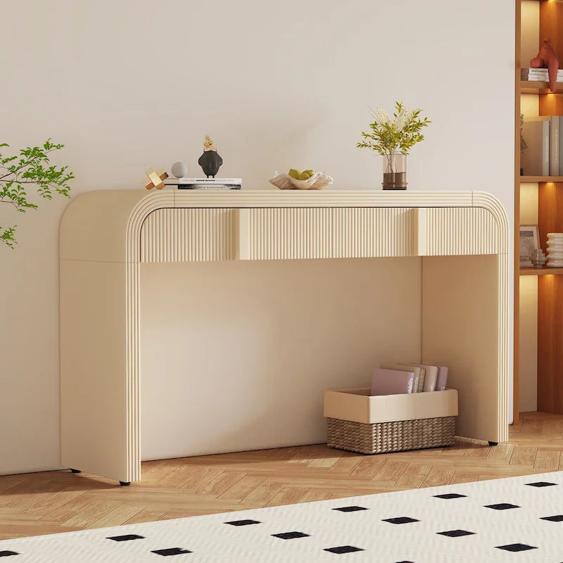 Unique Modern Rounded Silhouette Console Table