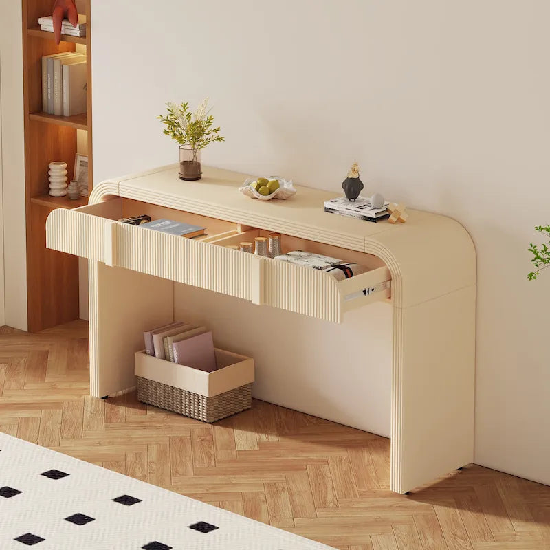 Unique Modern Rounded Silhouette Console Table