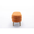 Velvet Fabric Storage Bench