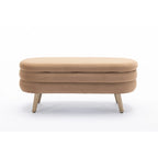 Velvet Fabric Storage Bench