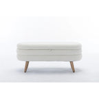 Velvet Fabric Storage Bench