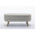 Velvet Fabric Storage Bench
