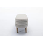 Velvet Fabric Storage Bench