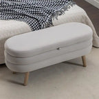 Storage Bench Bedroom Bench With Wood Legs For Living Room Bedroom